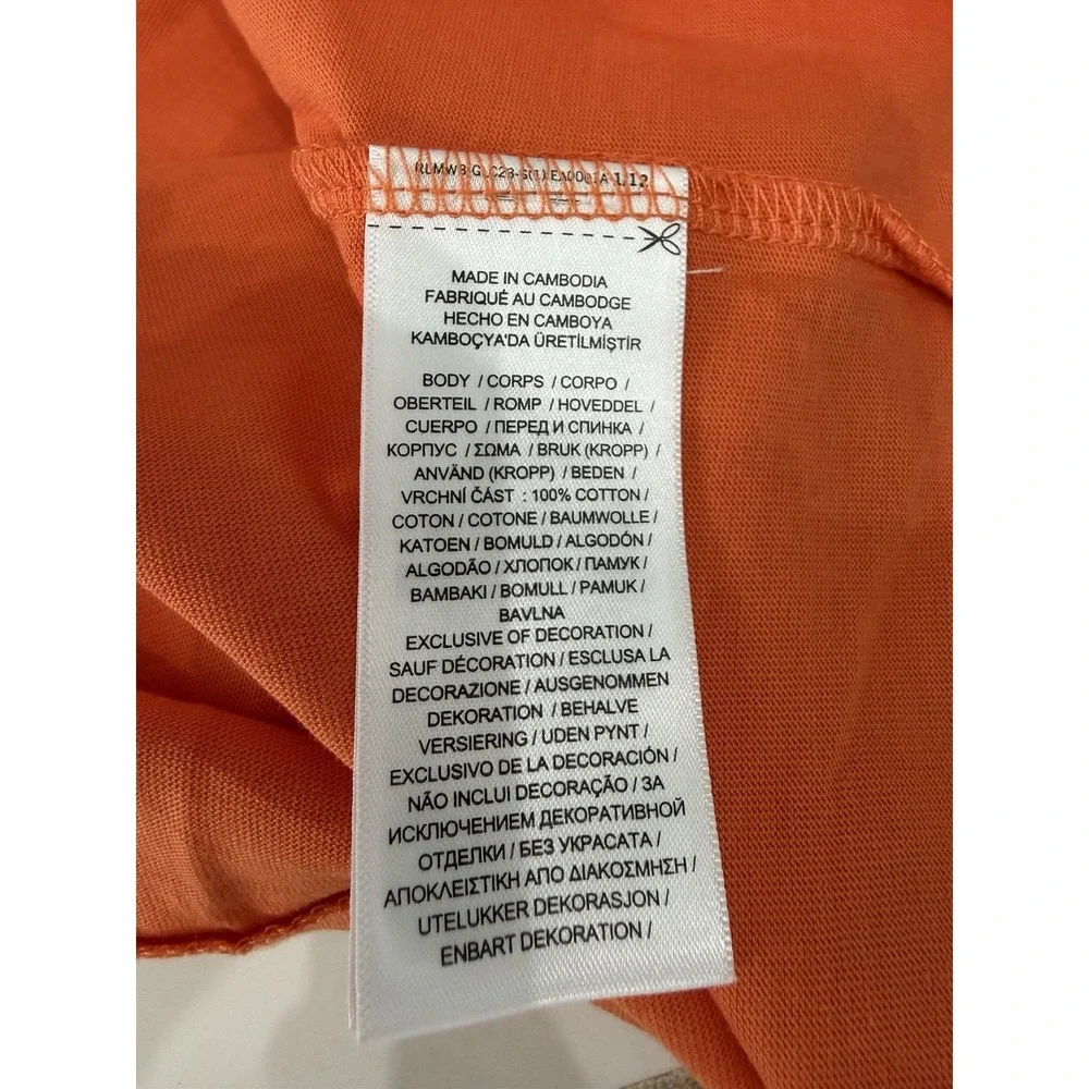 Polo Ralph Lauren Men's SZ 3XLT  T-Shirt Classic-Fit Jersey SS Pocket Orange NWT